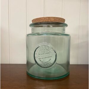 Lrg Vidrios San Miguel Authentic 100% Recycled Glass Food Jar with lid